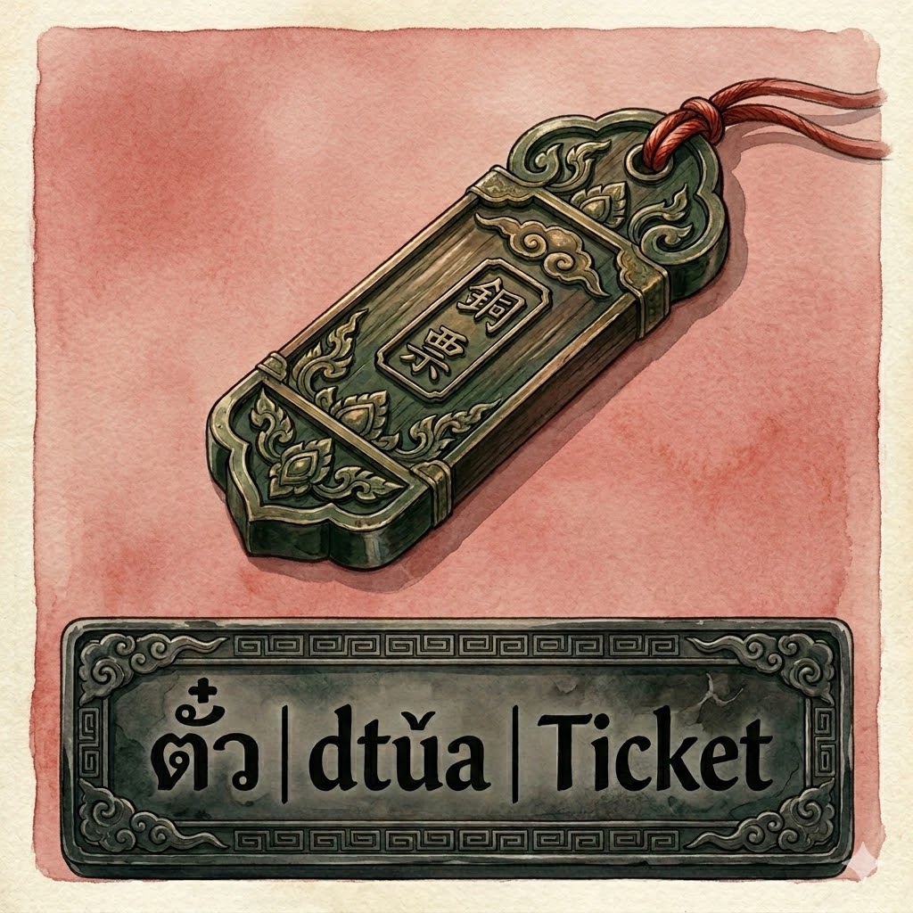 ตั๋ว | dtǔa | Ticket