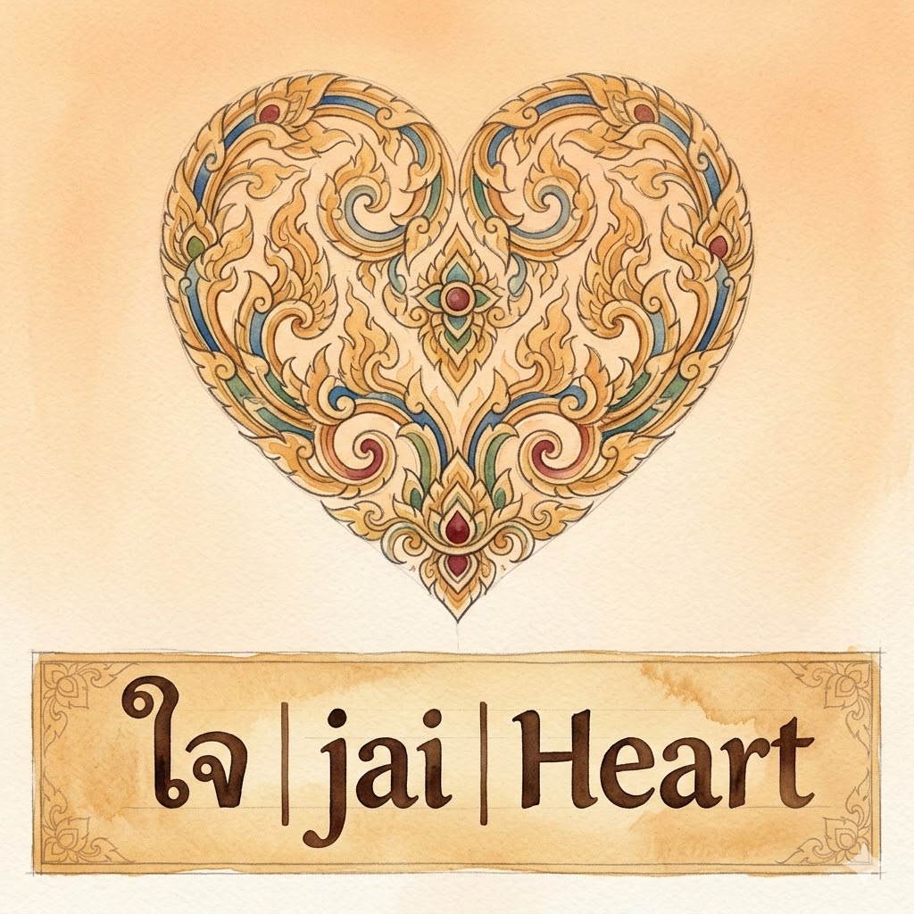 ใจ | jai | Heart