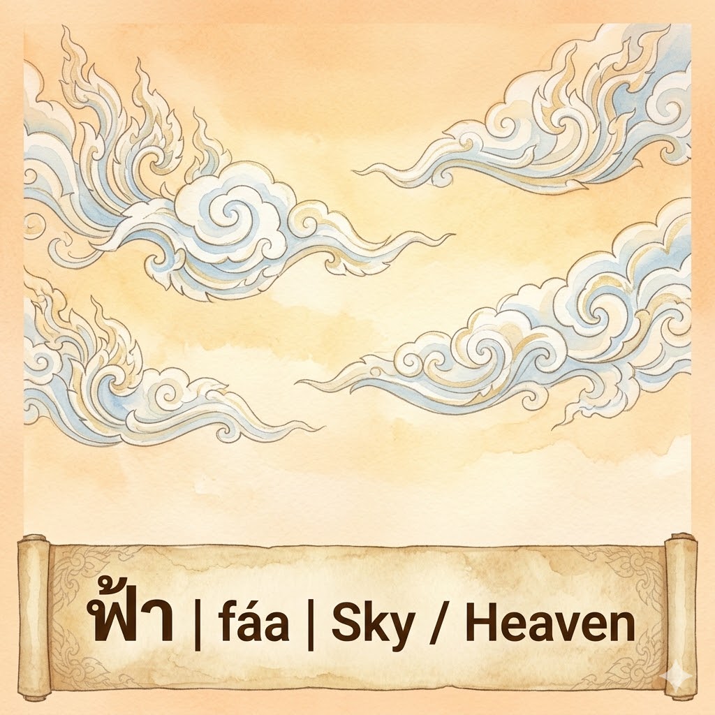 ฟ้า | fáa | Sky / Heaven