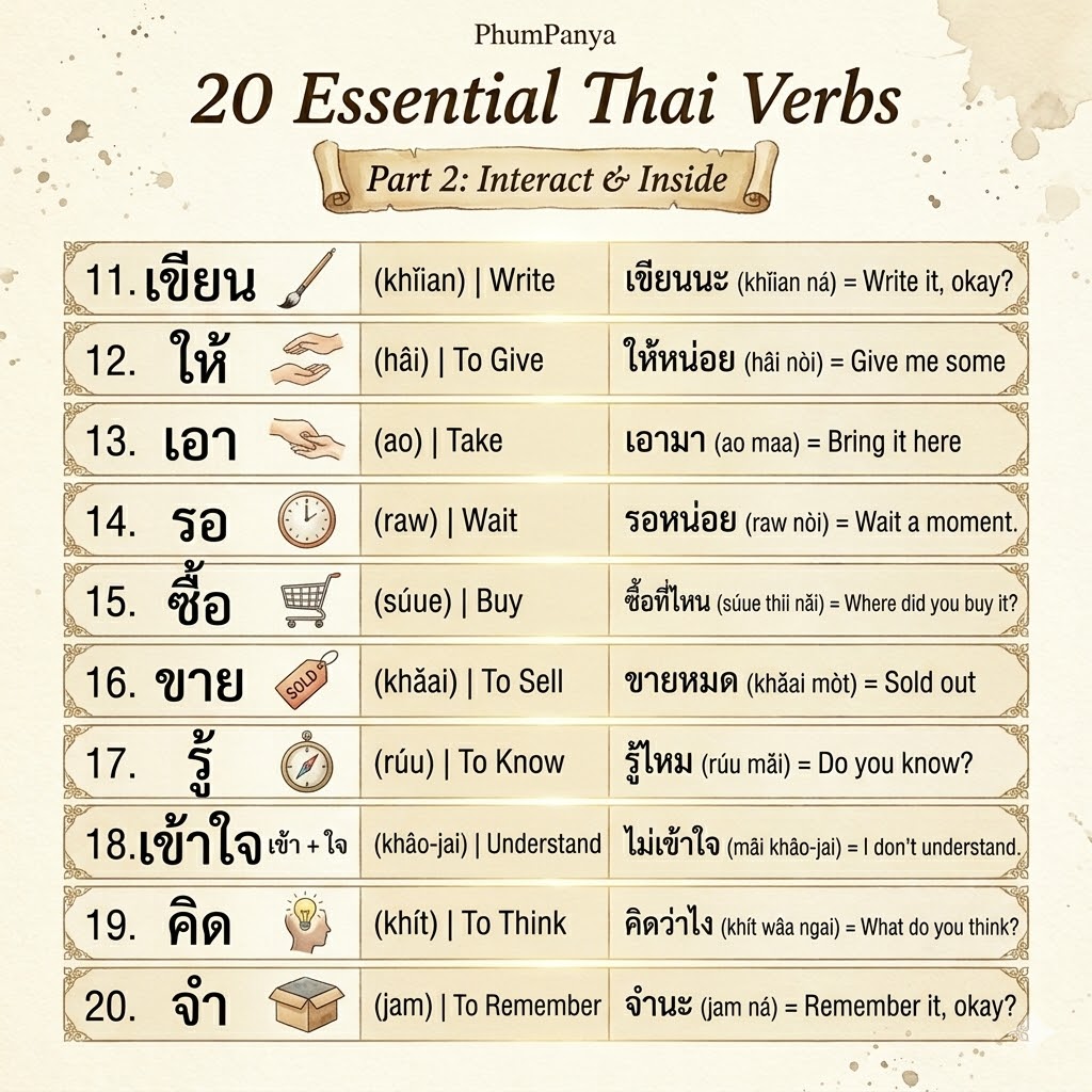 Thai Verbs
